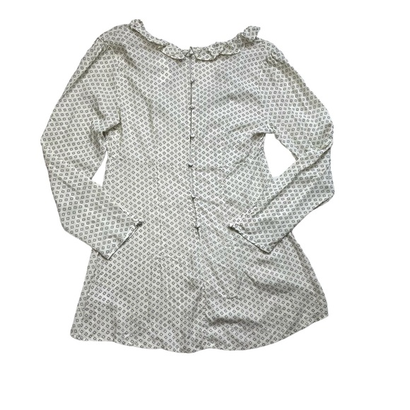 NWT Free People Deep V neck Cream Tunic Blouse/Mini Dress - Picture 8 of 15